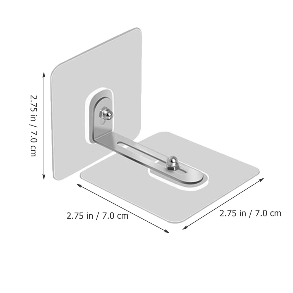 6 قطعة مشبك قفل الشريط الثابت لاصق الأثاث جدار المراسي لا الحفر مكافحة تلميح الأشرطة السلامة للطفل التدقيق ذاتية اللصق #3