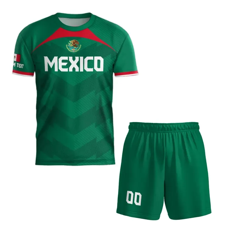 

2025 Summer Hot-selling Fashion Personalized Mexican Jersey Football Comfortable Breathable Sweat-absorbing Quick-drying T-shirt