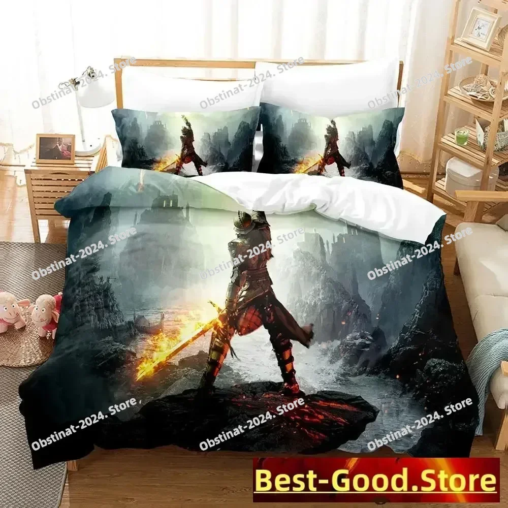 Dragão idade dreadwolf conjunto de cama único gêmeo completo queen king size conjunto aldult quarto do miúdo conjuntos capa edredão anime parure de lit