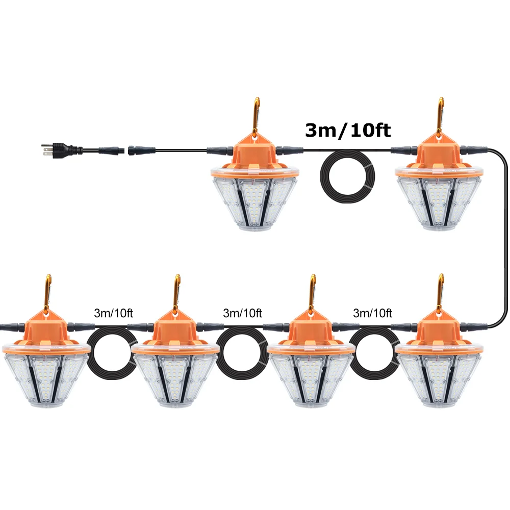 2024 New outdoor IP65 Waterproof camping string light 60W  For Birthday party decoration christmas string lights