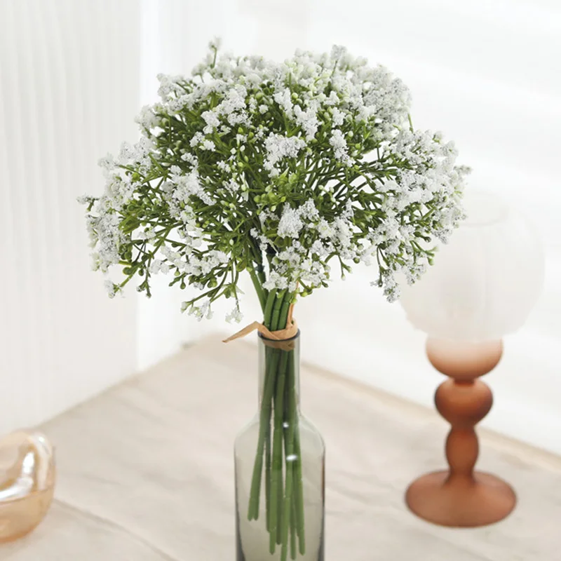 Künstliche Gypsophila-Blume für Weihnachten, Heim, Zimmer, Vase, Restaurant, Innenbereich, Bonsai-Dekoration, Künstliche DIY-Hochzeits- und Brautaccessoires