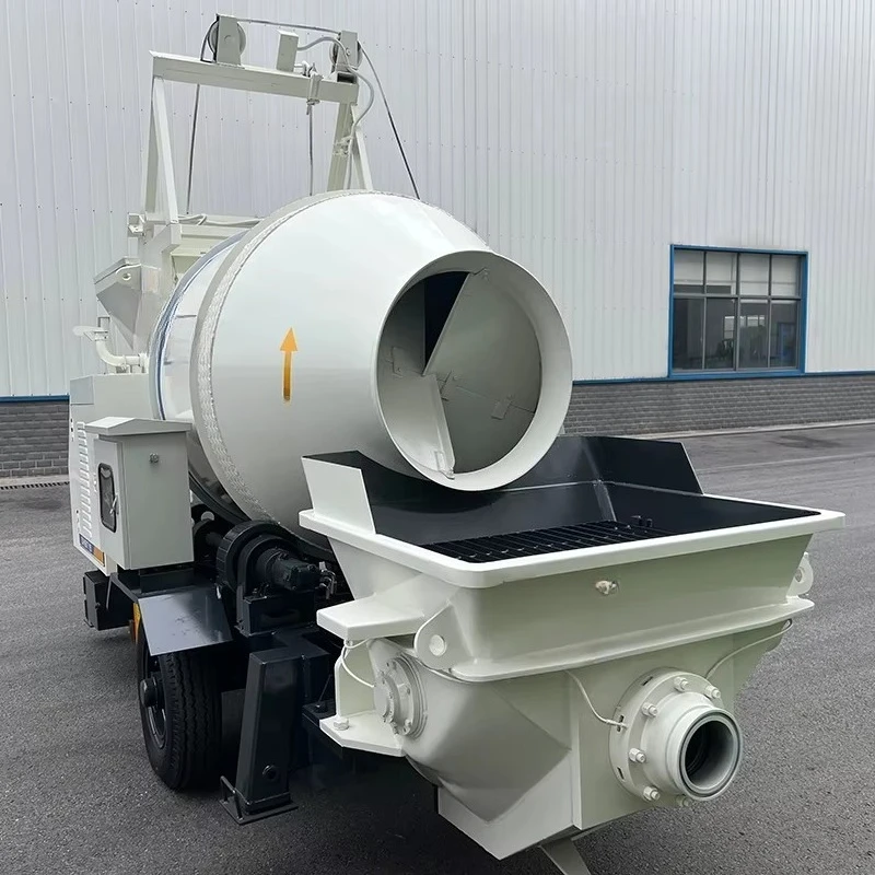 Concrete Mixer With Pump Machine Diesel Self Loading Integrated Mixing Pumping and Conveying Equipment