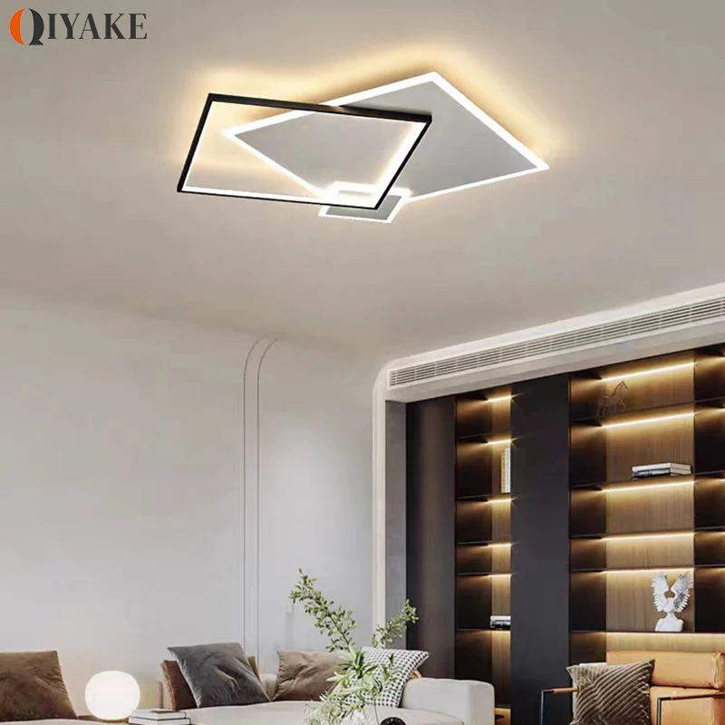 

Modern Led Chandeliers Bedroom Ceiling Lamp Square Ceiling Light in Living Room Indoor Home Lighting Decorative Lights