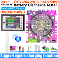150W DC1-200V 30A 18650 Pack Battery Power Load Battery USB Tester Indicator Capacity Monitor Checker Battery Charging Tools
