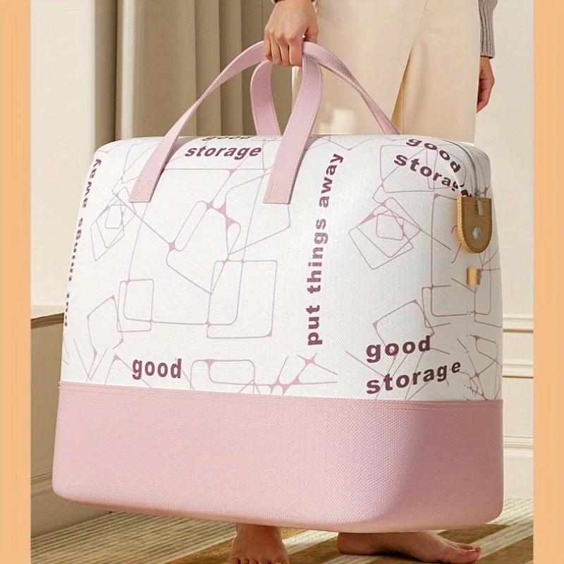 

Extra Large Moving Storage Bag with Zippered Sections-Waterproof&Stackable for Clothes,Blankets, Perfect for College Dorm & Home