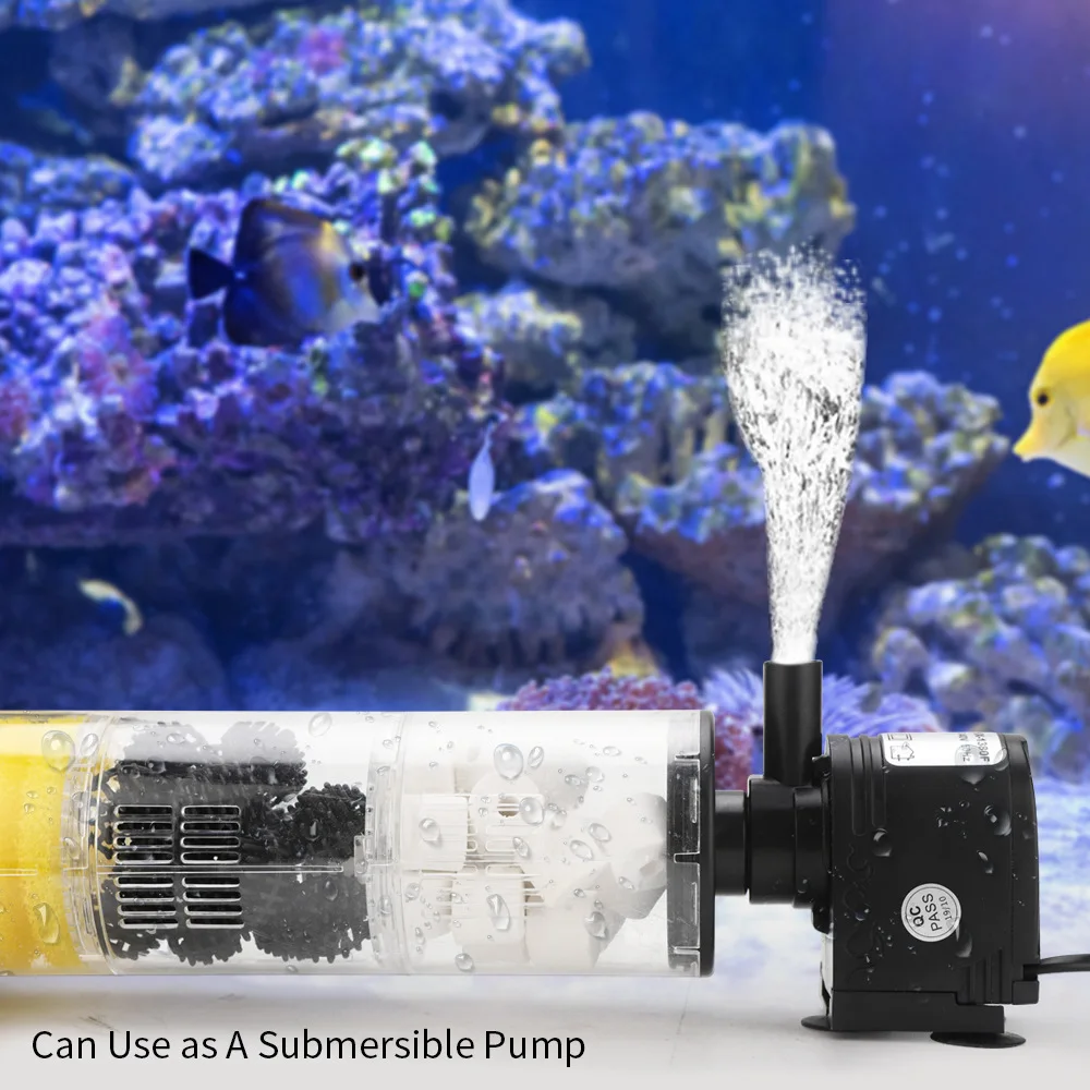 3 in 1 Aquarium Multifunction Filter Pump Oxygen Fish Tank 4 Layers Filter Aquarium Internal Filter Material Air Pump