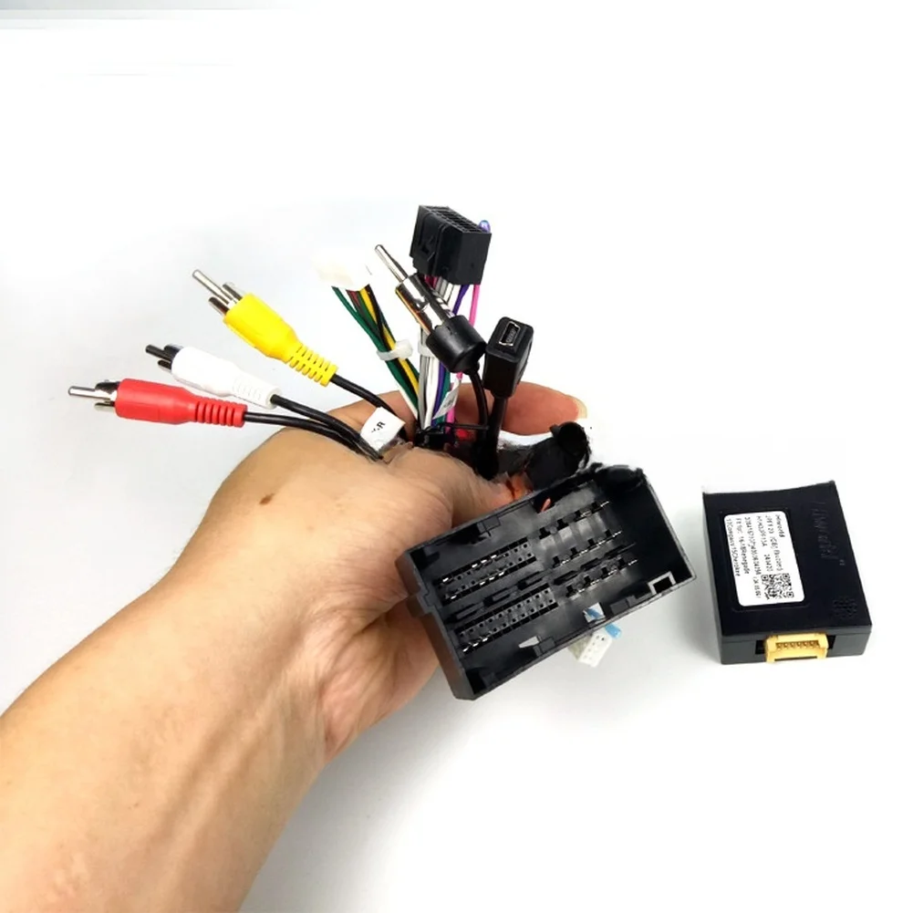 Power Cable and for canbus Interface Box Set for jeep Car Hosts with ABS Construction and 12V Compatibility Power