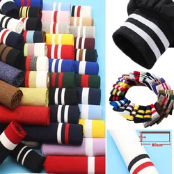 Stripes Rib Knit Seamless Cuff Fabric Knit Cuffs for Sleeves Extender for Jackets Sweatshirt Hemming Replacement Diy Opening