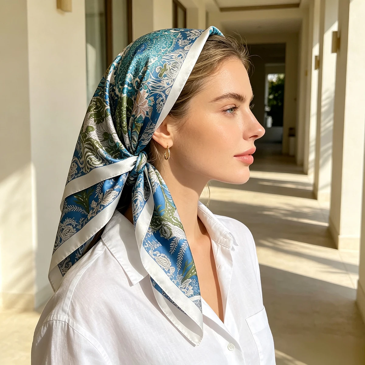 90*90cm Geprinte Vierkante Sja - Scarf Silk Square recensie en prijs