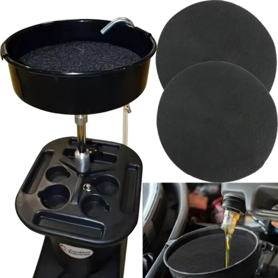 Oil Drain Splash Pads Anti Splash Oil Change Mat for Garage Automotive Car Oil Changing Transmission Drain Pan Mat