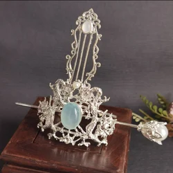Double Dragon Headdress Chinese Hair Ornaments