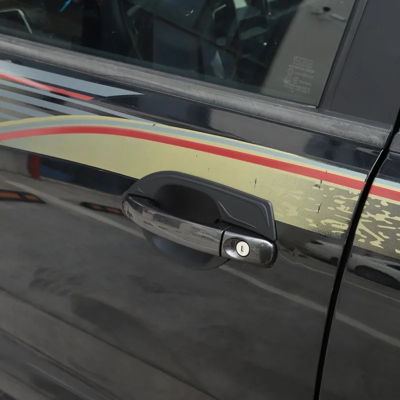ABS (أسود - بدون نص) مقبض الباب الخارجي لوعاء الباب لسيارة Ford Ranger 2015-2021 ملحقات السيارات الخارجية #6