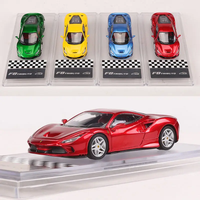 

XF MODEL 1:64 Ferrari F8 Sports Car True Scale Miniatures Alloy Car Model Ornaments Collection Series Gift
