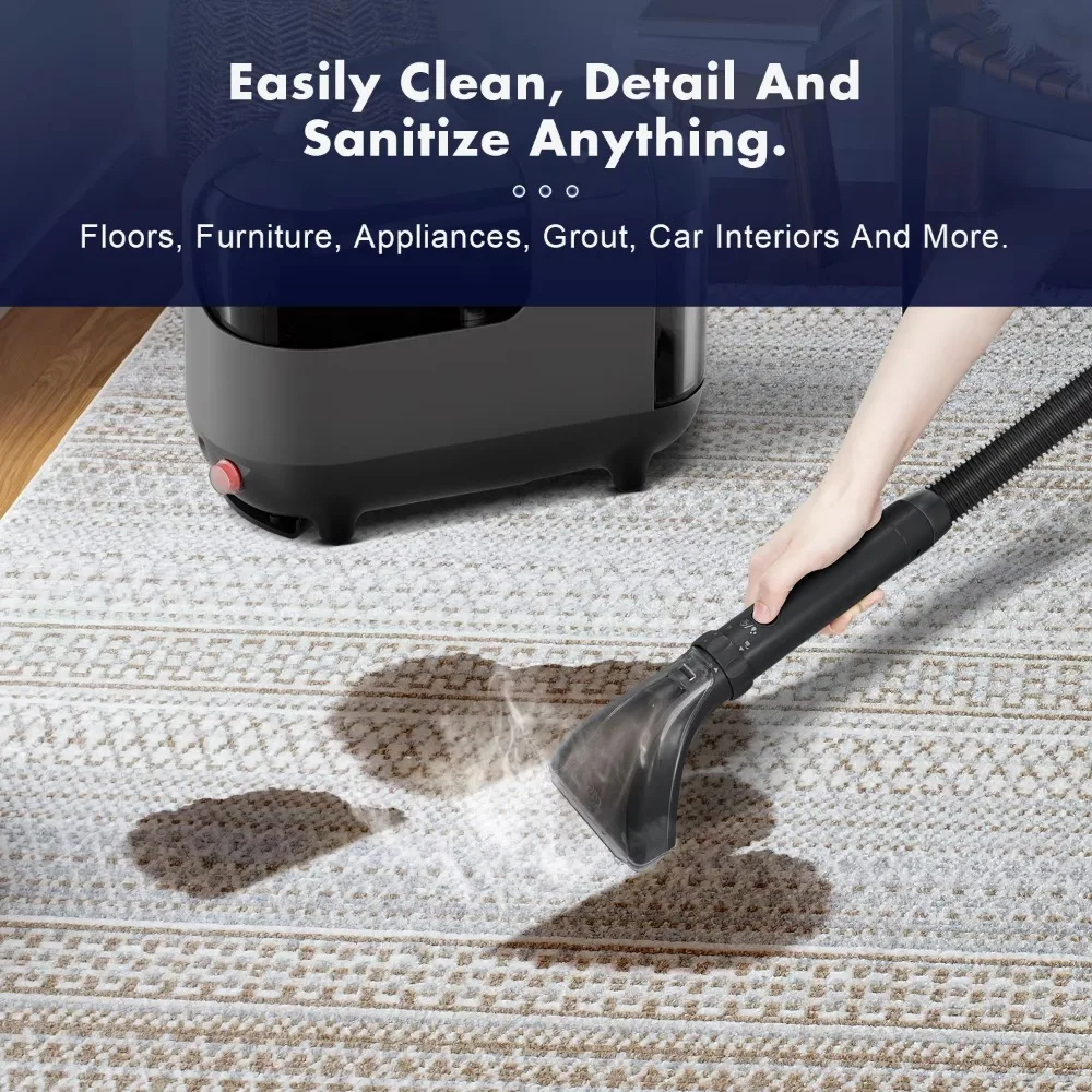 Household Portable Wet and Dry Carpet Vacuum Cleaner Big Capacity Handheld Fabric Sofa Sport Carpet Cleaning Machine