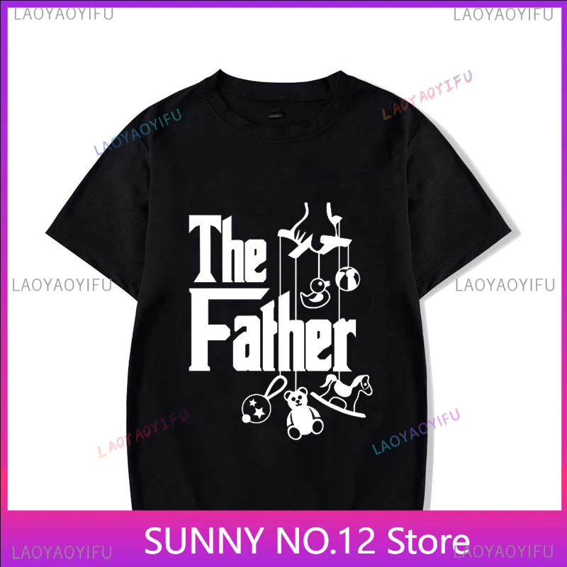 Top Funny Father's Day T-Shirt for New Dad First Time Classic Popular for Men Homme Oversized Graphic Customized  Fashion Tee