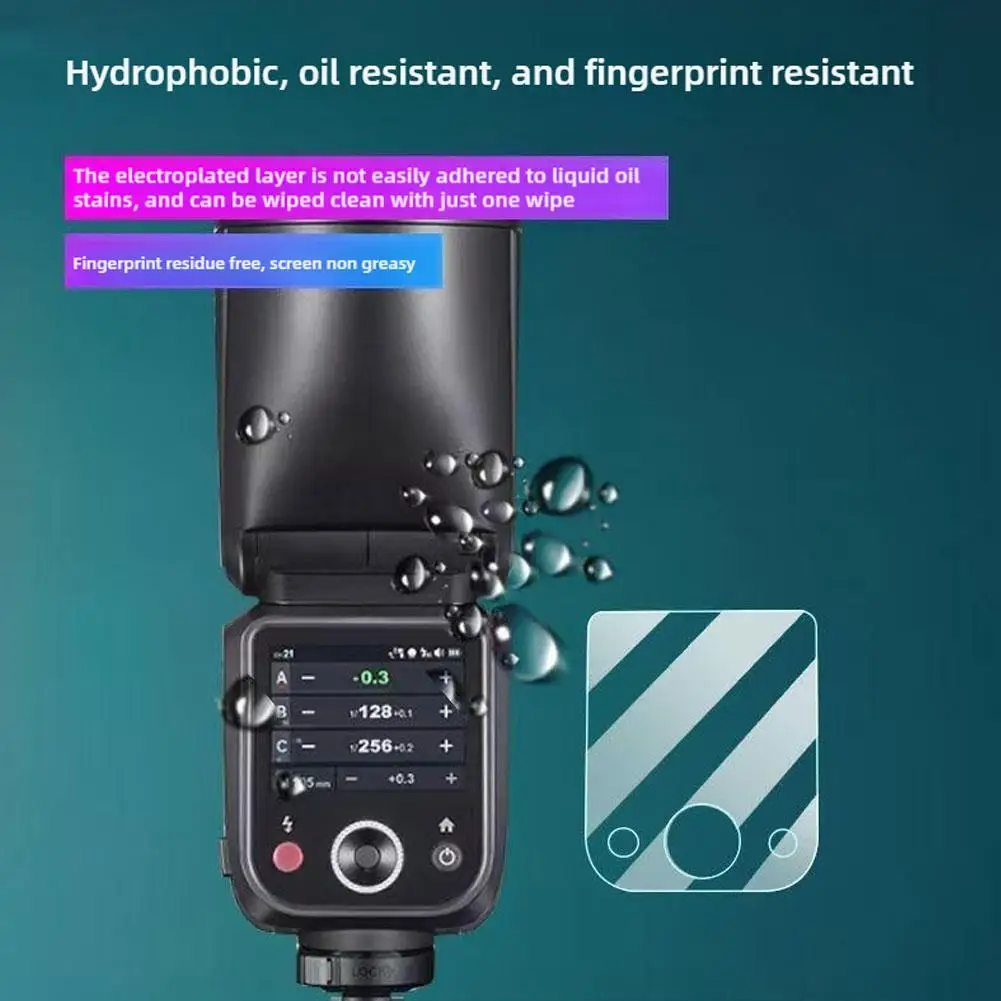 Защитная пленка для экрана GODOX V100 Flash, сенсорный экран, аксессуар для вспышки, защитная пленка, водонепроницаемая и маслостойкая, против царапин