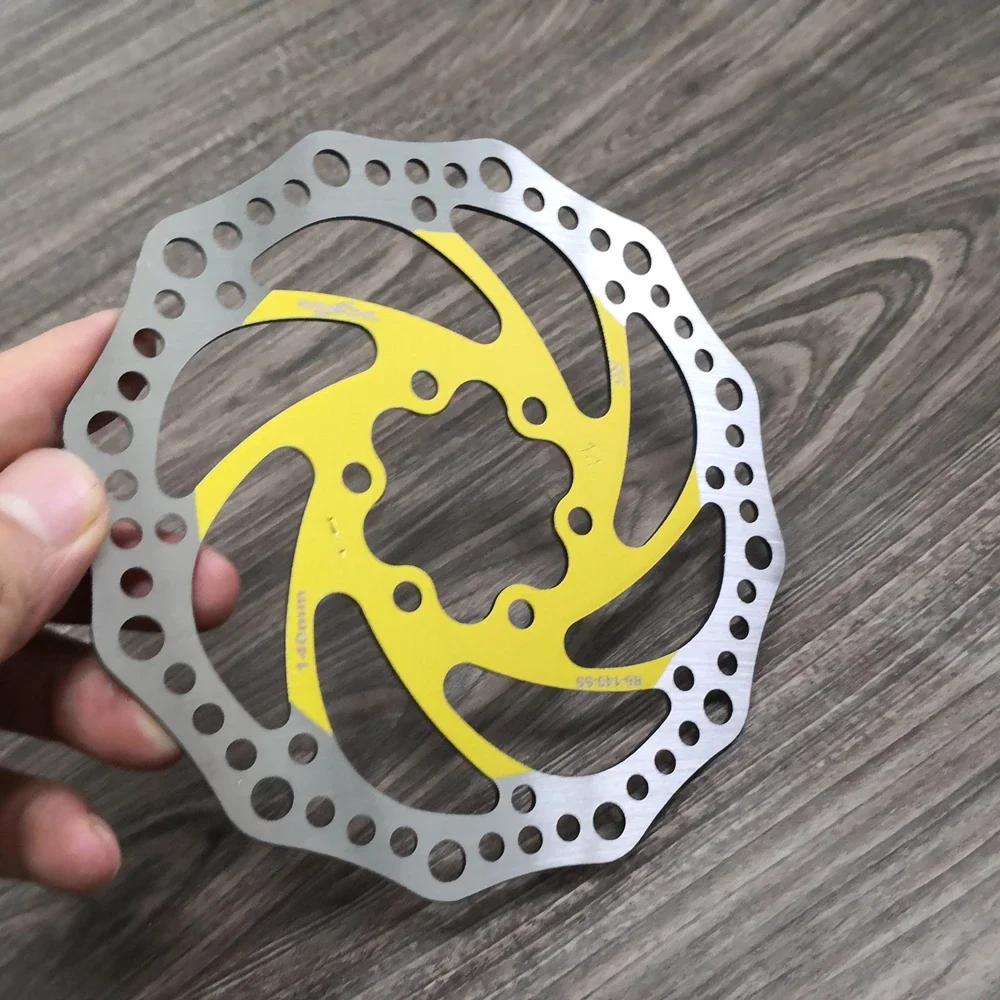 high quality R6 stainless steel  brake disc rotor 140/160/180/203mm  MTB/road disc brake/cyclocross bike brake disc 44mm 6-bolt