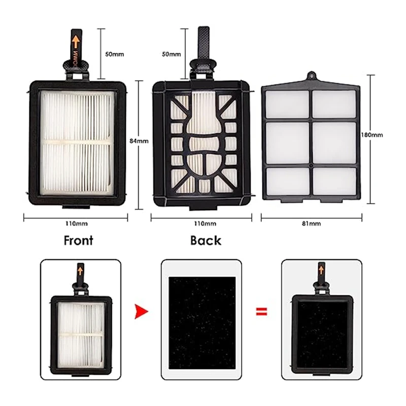 Adatto per accessori per parti di Robot spazzanti Shark AV2501AE/AV2502AE filtro Haipa Filter Cotton