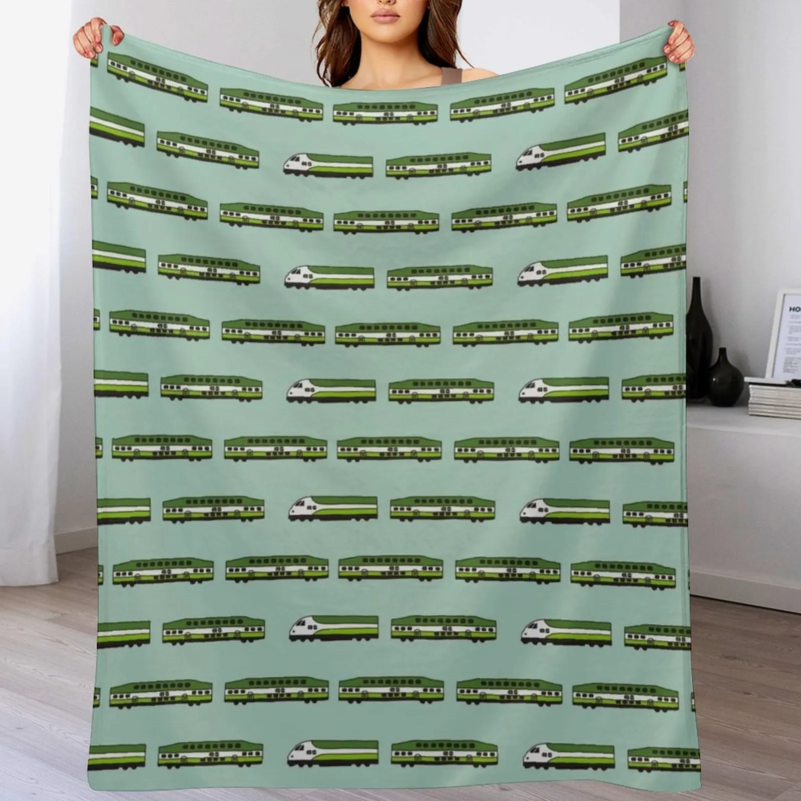 

Toronto go train Throw Blanket Stuffeds bed plaid Blankets For Baby Vintage Blankets