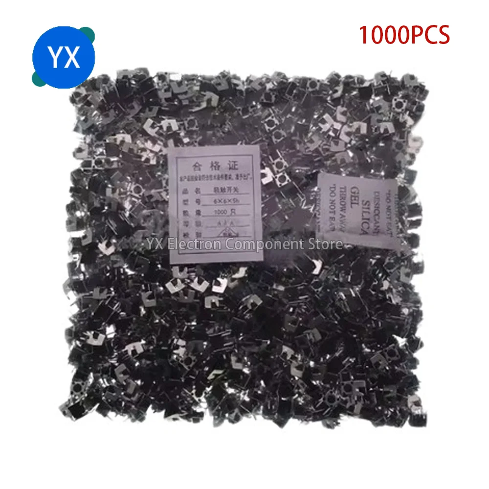 

1000pcs pack Tactile Switch Horizontal with Bracket 6*6*4.3/5/6/7/8/9/10MM 2-legged Side Push Micro Pushbutton Switch