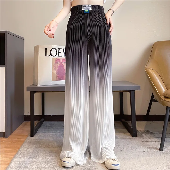 Women Summer Spring Ruffles Vintage Big Large Plus Sizes Casual Party Fashion Loose Colors Full Long Pant