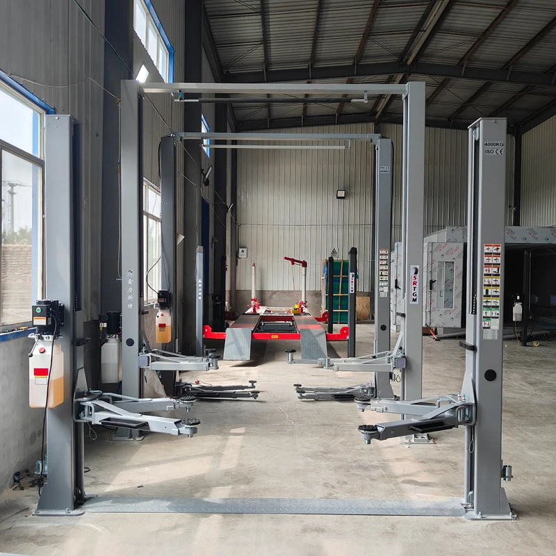 High Quality 3500kg Four Post Car Lift  Hydraulic Cylinder Drive Motorcycle Lift Platform 4 Post Tricycle Motorbike Lift