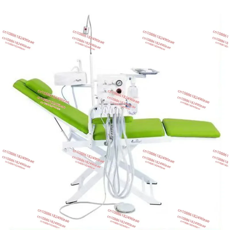 

Dental Folding Chair with , LED Oral Lighting, Flushing Activity Light, Portable Unit
