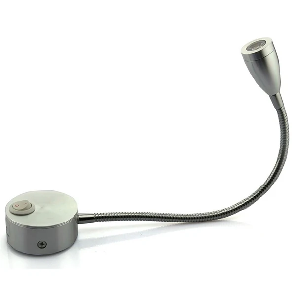 유연한 팔 Led 벽 조명 3W 30Cm 360도 회전 흰색 알루미늄 85-265V 200Lm 침실 연구 벽 조명