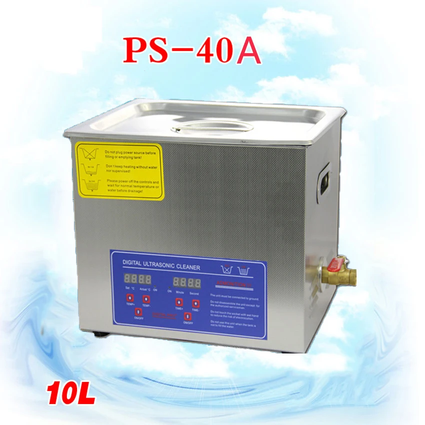 1PC 110V/220V PS-40A 250W10L Ultrasonic cleaning machines circuit board parts laboratory cleaner/electronic products