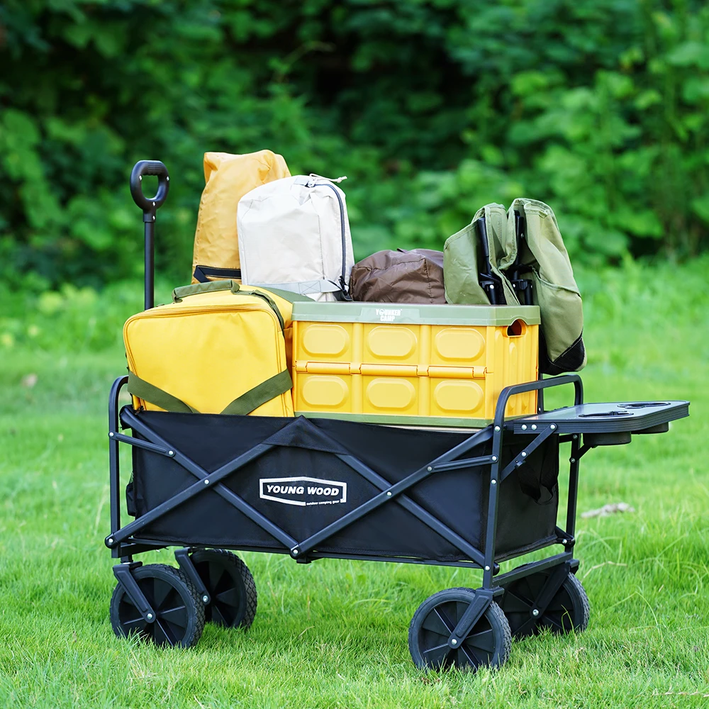 Outdoor Camping For Kids - 折りたたみ式キャンプワゴンカート子供が横になることができる屋外キャンプトレーラーポータブル折りたたみ式トロリーピクニックキャンプ集会用