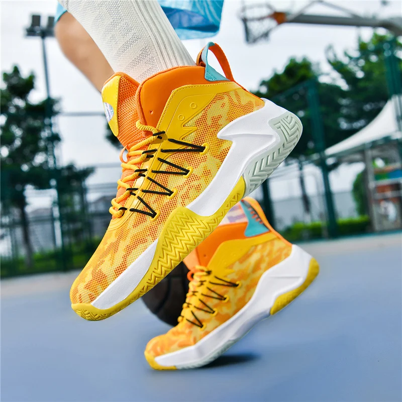 Professional Basketball Sneakers for Men Quality Breathable Platform Sneakers Men Non-slip Brand Sports Shoes Trainers Man 2025