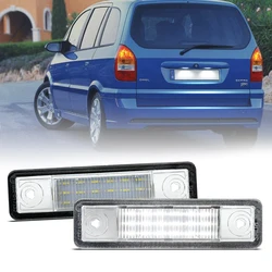 2Pcs For Opel Astra F/G Carlton Corsa Omega Signum Speedster Tigra Vectra B VX220 Zafira A White LED Number License Plate Light