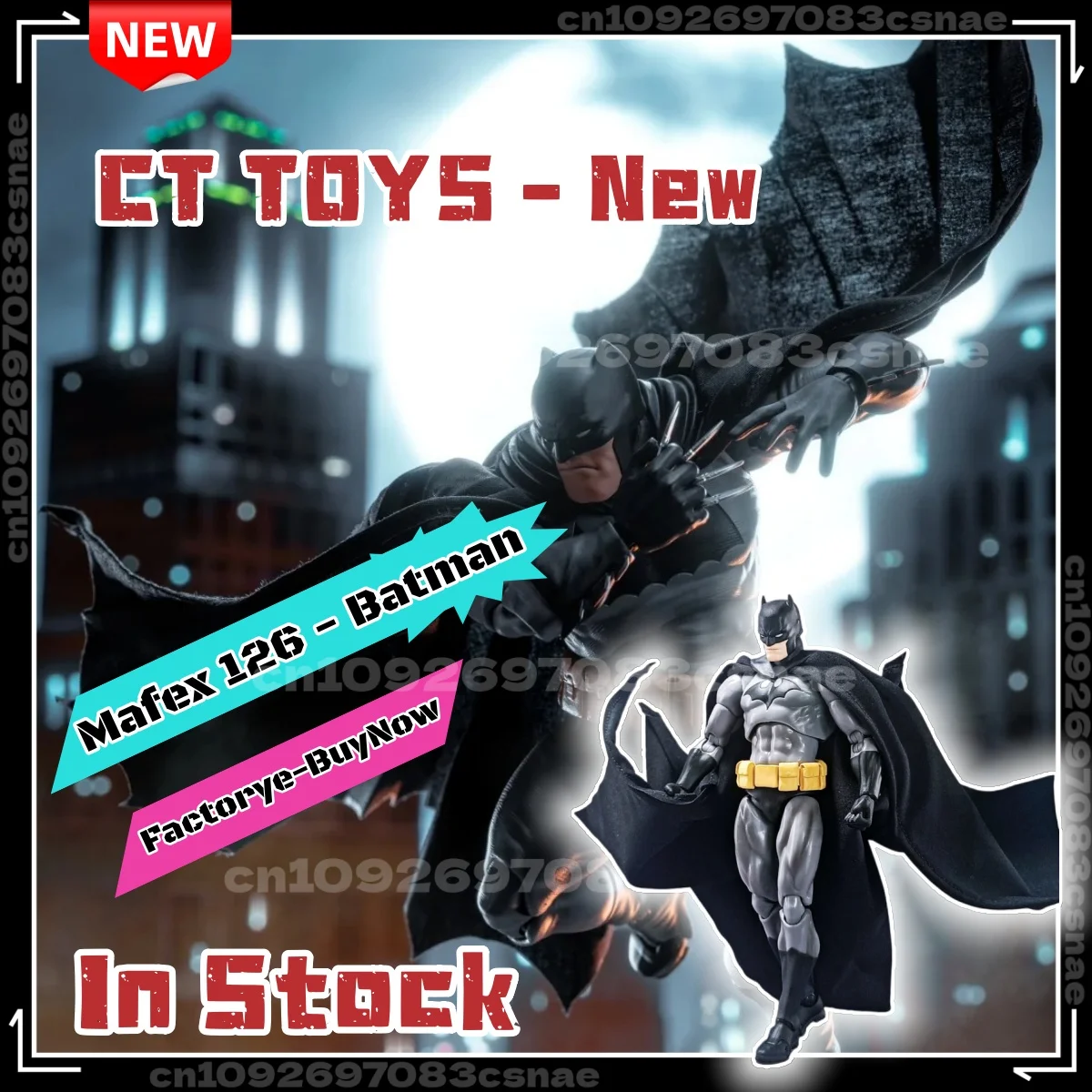 متوفر ألعاب Ct باتمان هش مافيكس 126 النسخة السوداء بات مان تيار مستمر أنيمي عمل الشكل تمثال تمثال نموذج هدايا مخصصة لعب الاطفال