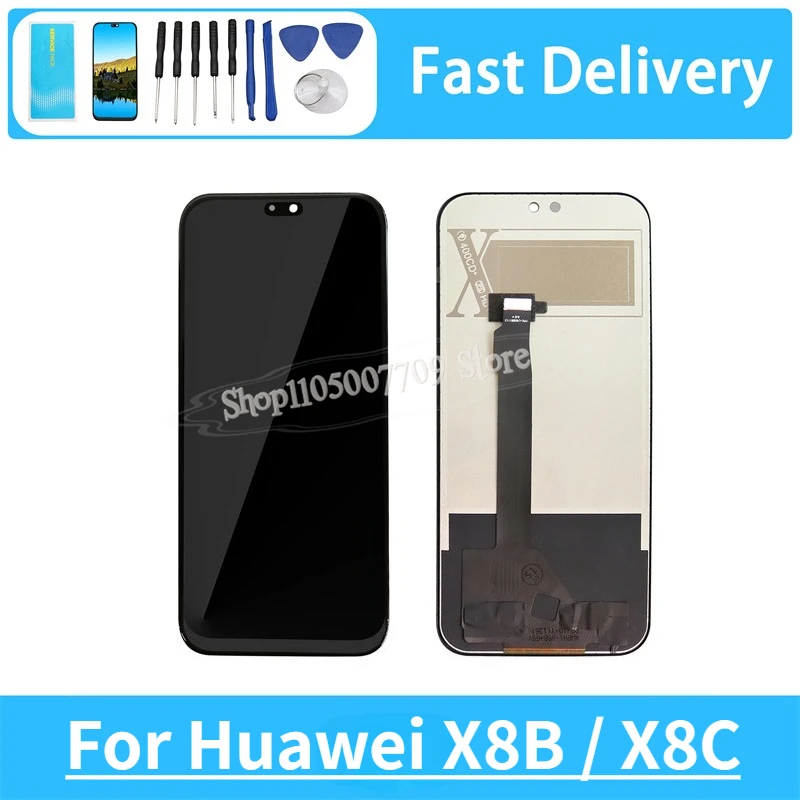huawei-x8b-x8c用lcdディスプレイ662インチタッチスクリーンデジタイザーアセンブリ交換部品