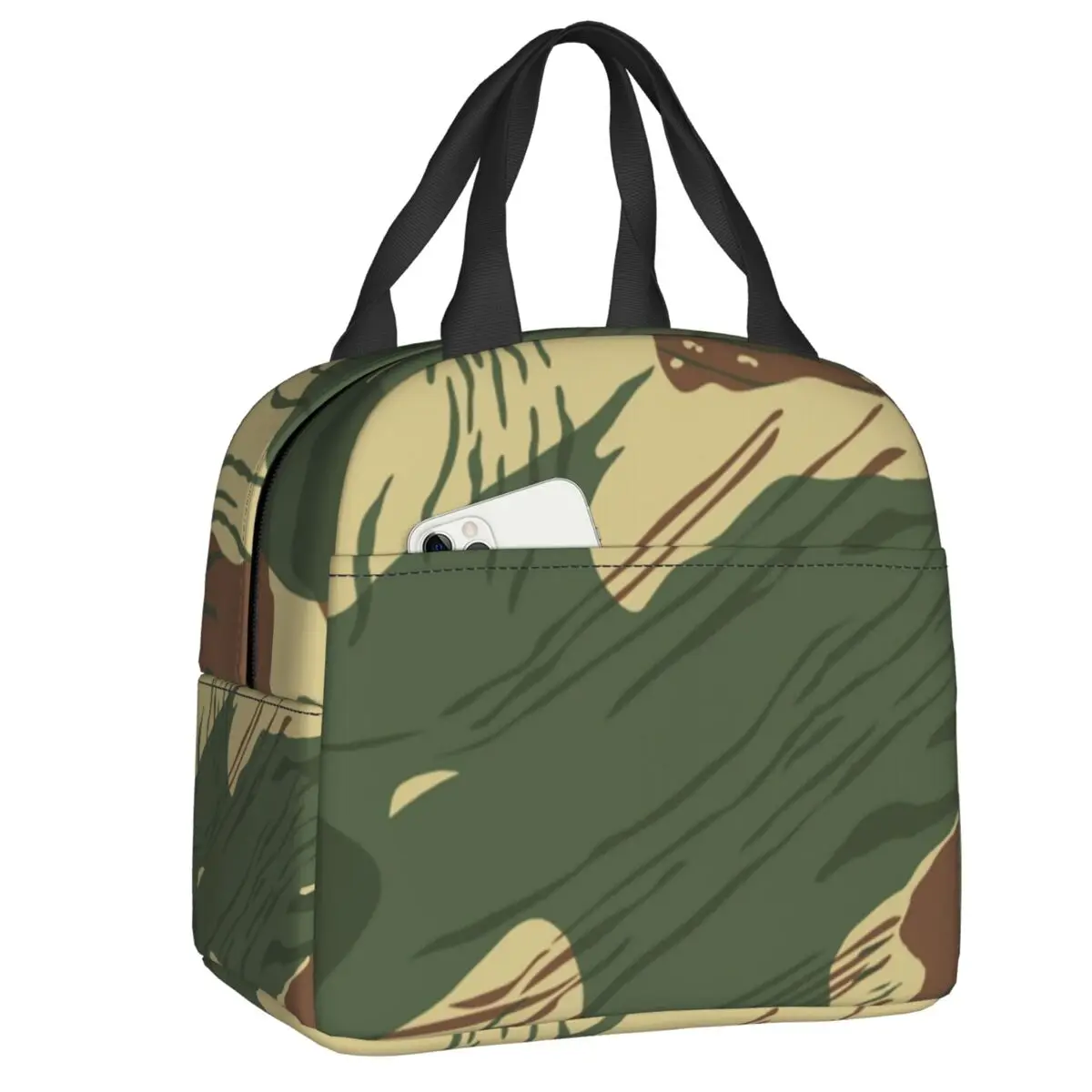 

Термосумка-холодильник для обедов с камуфляжным принтом «Родезийская война» для мужчин и женщин, для взрослых, для офиса