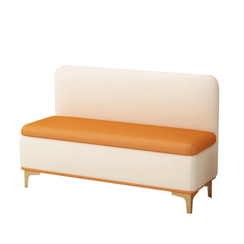 

Light luxury simple backrest sofa stool, bedroom can sit storage storage long sofa stool