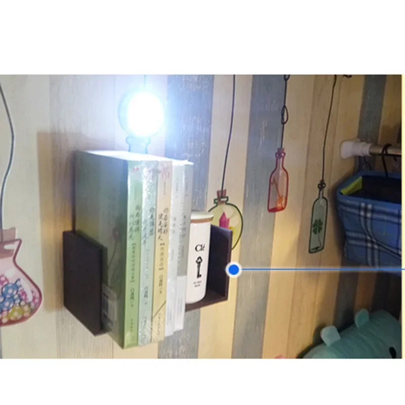 1PC Press Touch Light With 3 Led Bulbs Mini Closet Cabinet Lamp Battery Powered Energy Saving Lamp Portable Wall Ceiling Light