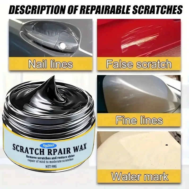 Magic car scratch repair paste, quick and easy to use with no repainting required, suitable for all vehicle types