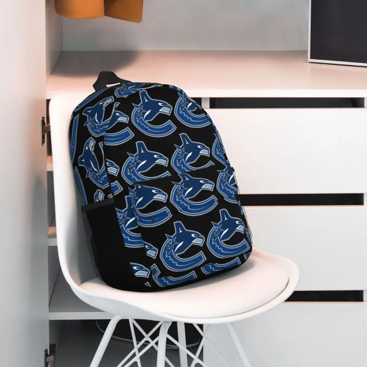 Eel Hockey Vancouver Canucks Merch Backpack Hot Sale Daypack Large Capacity Boy Girl BookBag Shoulder Bags Men Women School Bag