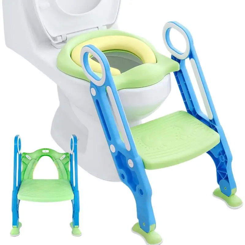 Stepped Children\'s Toilet Foldable Foot Stool Multifunctional Toilet Boy Girl Baby Toilet Training Potty Ladder For Kids