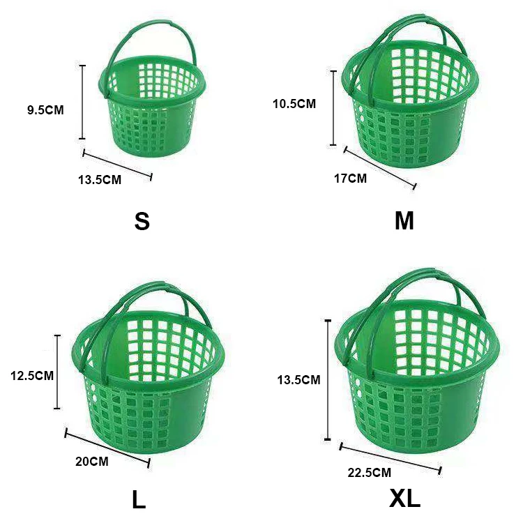 Cesta de Pascua de plástico para fiesta de Pascua, Mini cesta prefabricada con mango plegable, para niños y adultos