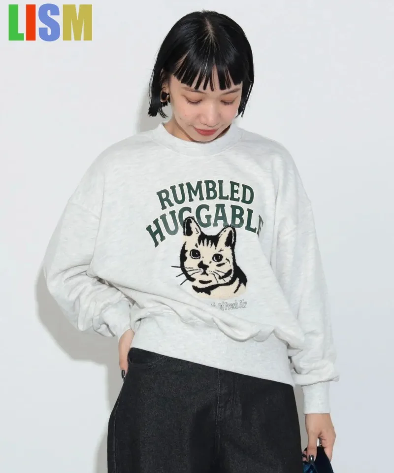 LISM women's winter clothes y2k hoodies sweatshirt 2025 Casual Hoodie Pure Original Single Youth Versatile Loose Cartoon  Loop