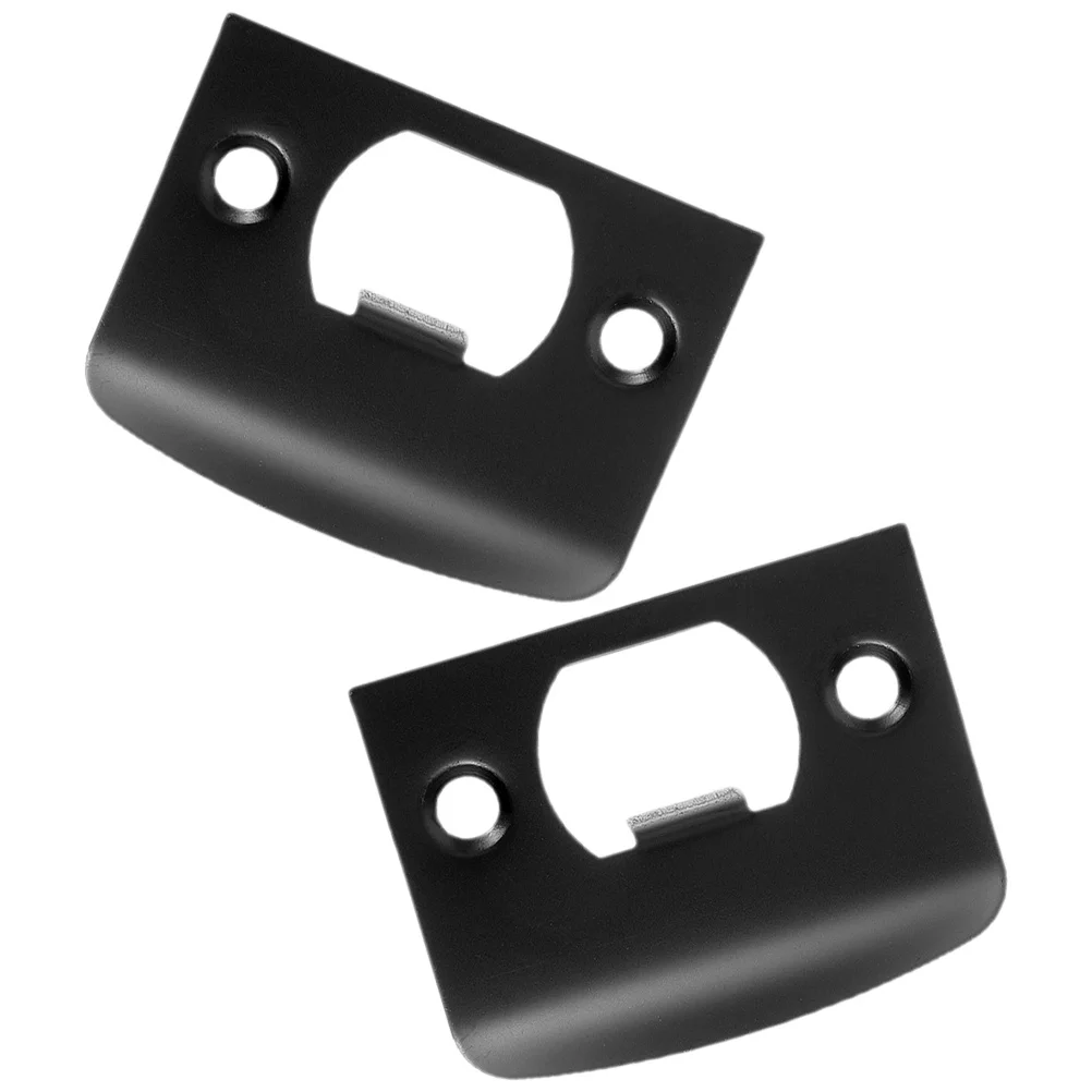 2 قطعة لوحة سترايك من الفولاذ المقاوم للصدأ لتعزيز ديدبولت للباب الأمامي قفل أمان طقم حماية لوحة تعزيز الباب