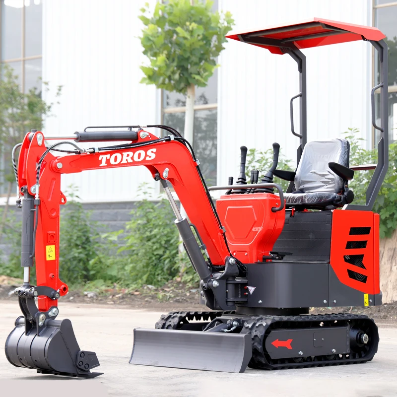 China Mini Excavators 1000kg EPA Small Digger Micro Digging Machine home use Hydraulic Crawler Mini Excavator 1.2 Ton Customize