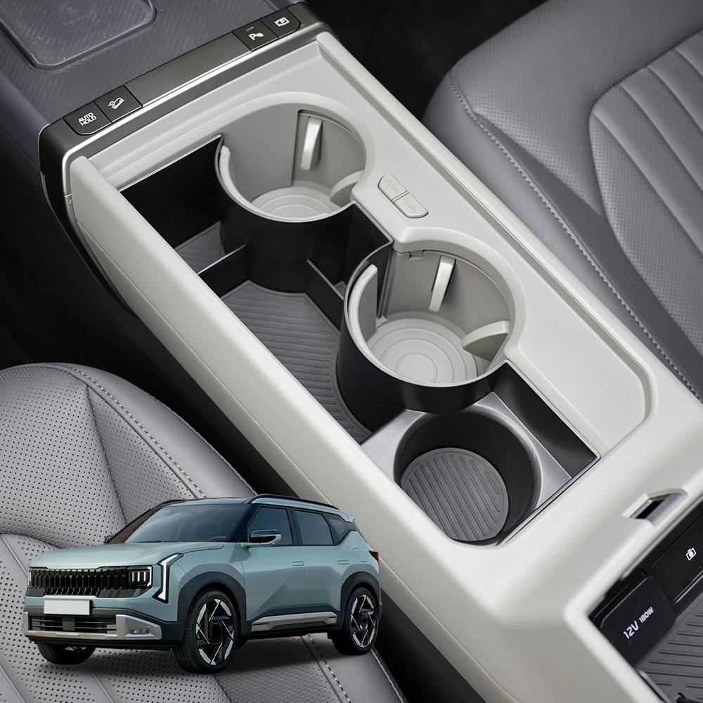 Car Tuning First Row Center Armrest Tray For Kia SELTOS 2027 LHD ABS Central Storage Box Interior Accessories