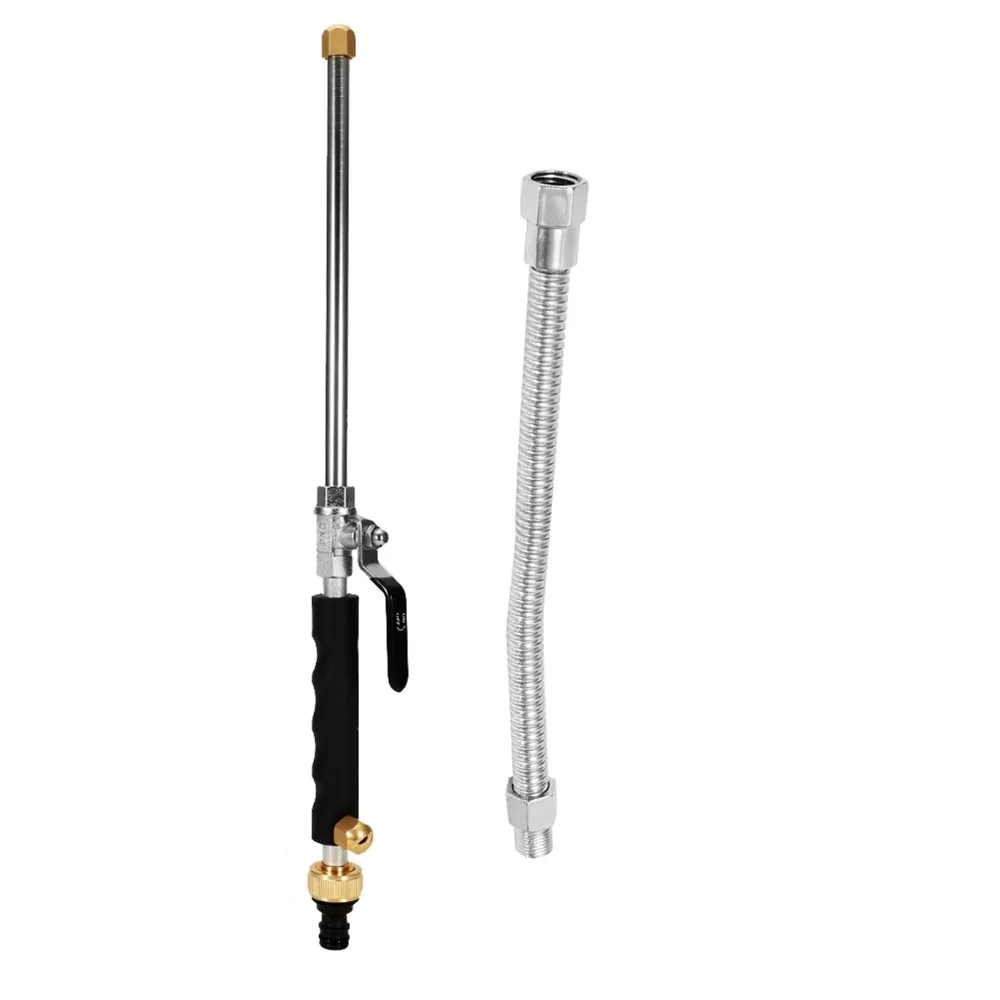 Rubber Grip High Pressure Water Gun Rustproof Non-Slip Car Washing Water Gun Side Lever One-Hand Water Universal