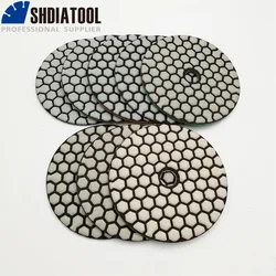 SHDIATOOL 10sets 4inch Dry Diamond Polishing Pads 70pcs Dia100mm Resin Bond Marble Granite Grain#50-#3000 Grinding DiscDisc