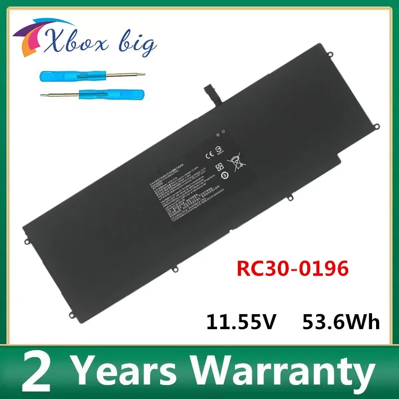 RC30-0196 RZ09-0196 11.55V 53.6Wh Laptop Battery for Razer Blade Stealth 2016/2017 V2 13 i7-7500U HAZEL RZ09-0196 RZ09-0168