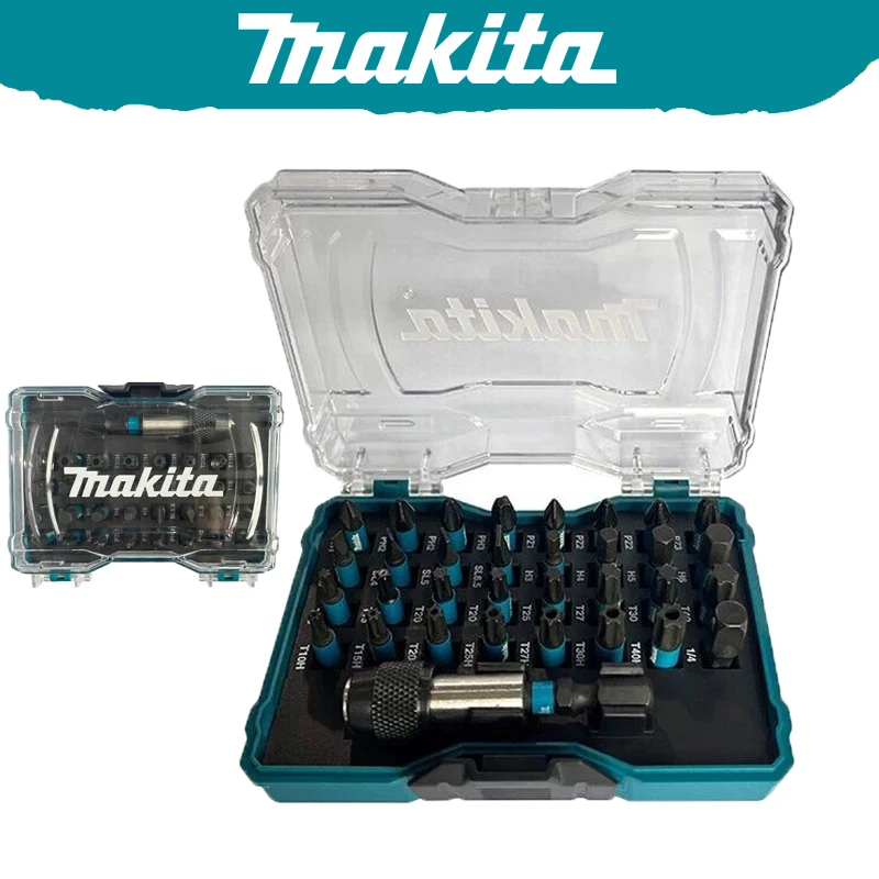 MAKITA E-15687 Black Impact Screwdriver Drill Bits Set 33-piece Multifunctional Power Tool Attachments