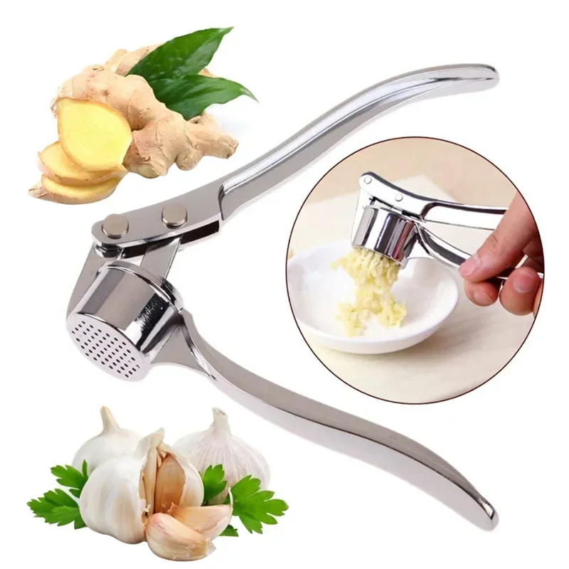 

Garlic Press Crusher Mincer Kitchen Stainless Steel Garlic Smasher Squeezer Manual Press Grinding Tool Kitchen Accessories